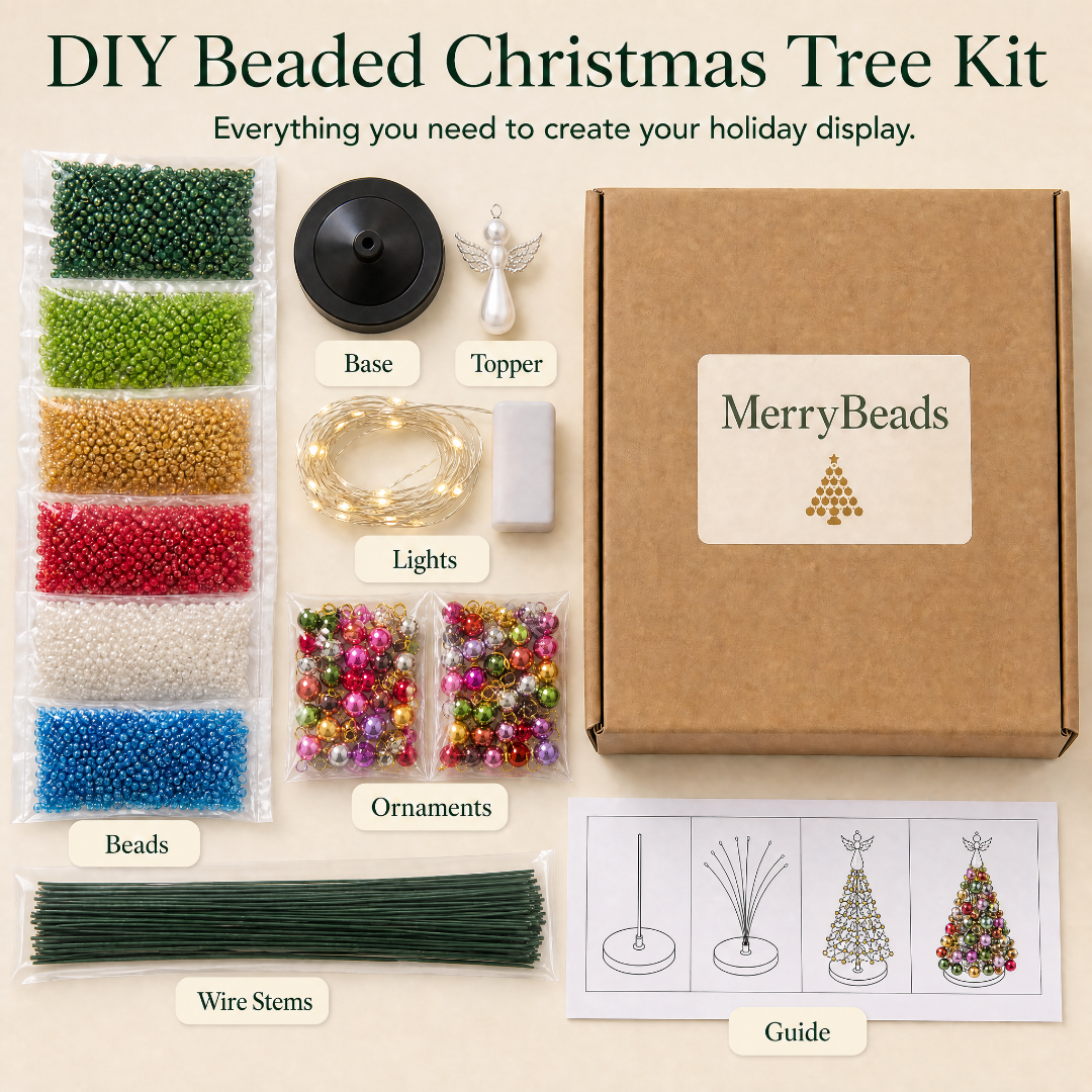 DIY Beaded Christmas Tree Kit