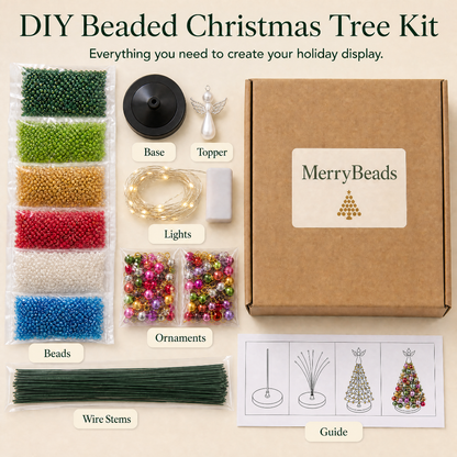 DIY Beaded Christmas Tree Kit