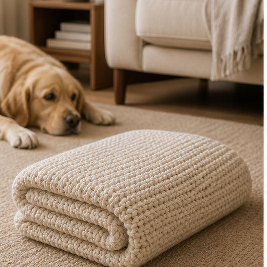 Cozy Knit Blanket by mivoira