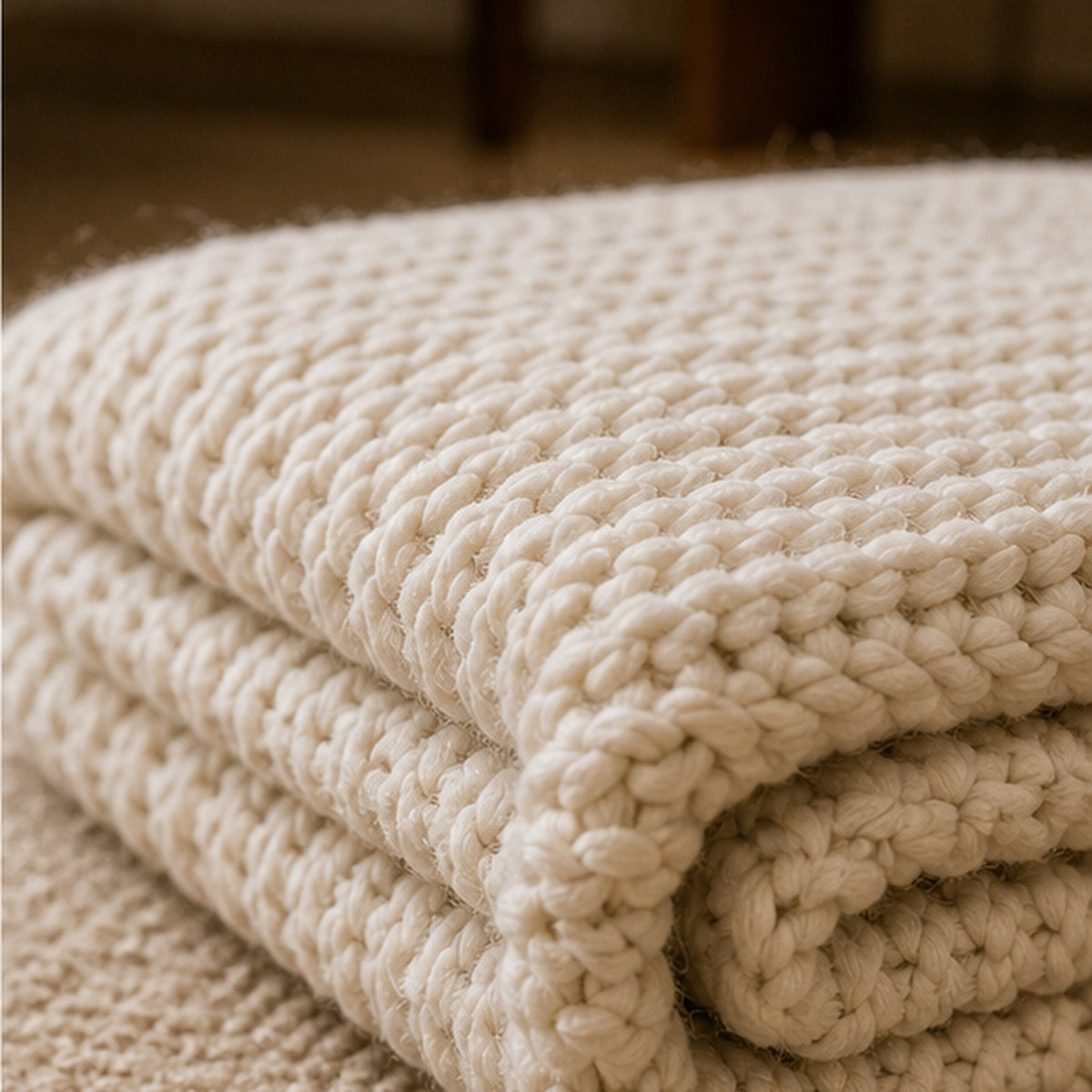 Cozy Knit Blanket by mivoira