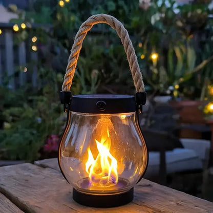 🔥Last Chance Before They're Gone!  💡Solar Flame Lanterns – No Wiring, Auto-On at Dusk!🔥